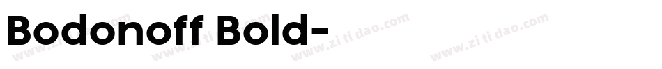 Bodonoff Bold字体转换